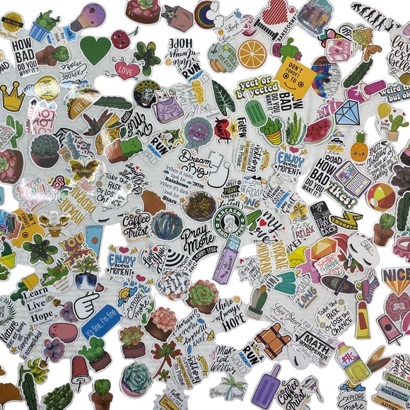 300 Pieces Assorted Waterproof Stickers for Laptops, Water Bottles, Journals… - Picture 3 of 6